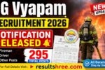 CG Vyapam Recruitment 2026 Notification Released for 295 Fireman, Driver and Other Posts