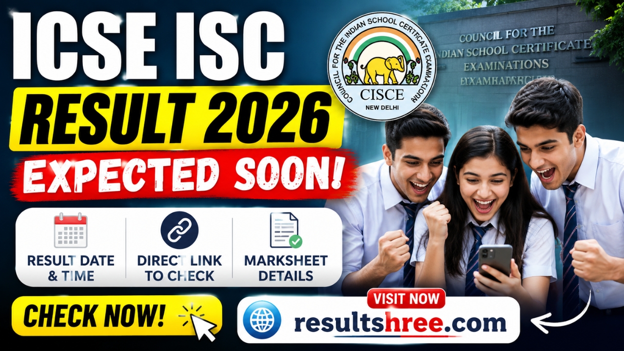 ICSE ISC Result 2026 Expected Soon Check CISCE Class 10 and 12 Result Date Time Direct Link and Marksheet Details