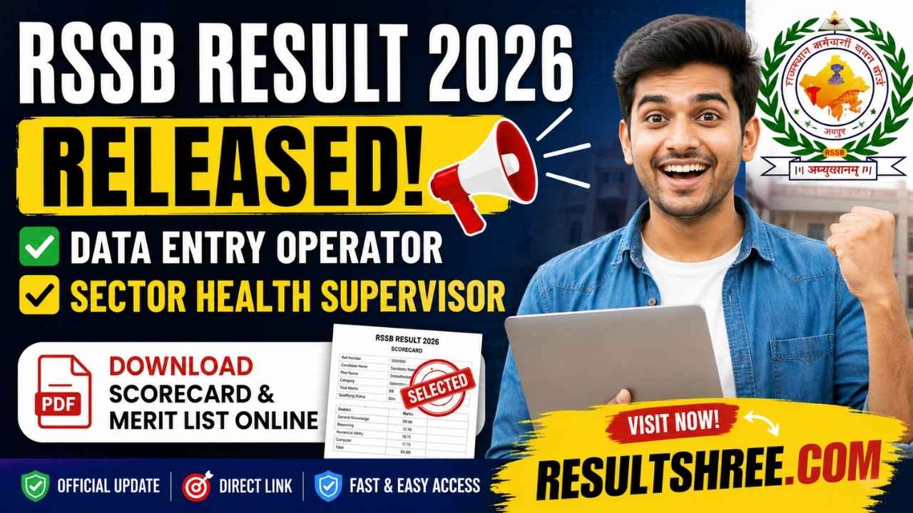 RSSB Result 2026 Released for Data Entry Operator and Sector Health Supervisor – Download Scorecard and Merit List Online