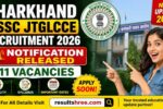 Jharkhand JSSC JTGLCCE Recruitment 2026 Notification Released for 611 Vacancies