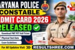 Haryana Police Constable Admit Card 2026 Released at HSSC Official Website Download PMT PET Hall Ticket, Physical Test Date and Exam Guidelines