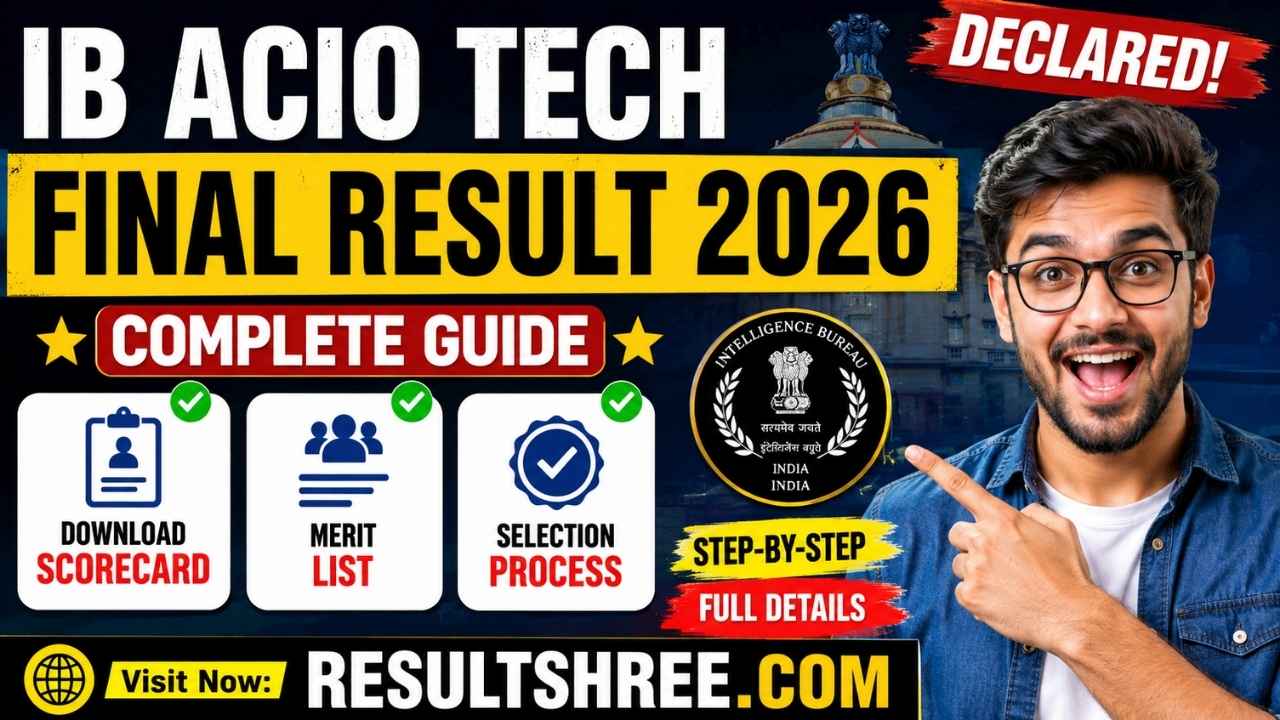 IB ACIO Tech Final Result 2026 Out: Complete Guide to Download Merit List and Scorecard