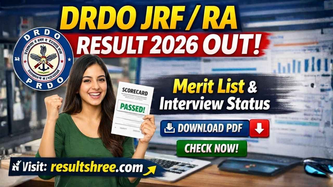 DRDO JRF/RA Result 2026 OUT at DRDO Official Website | Download Shortlist PDF, Check Interview Dates and Selection Details
