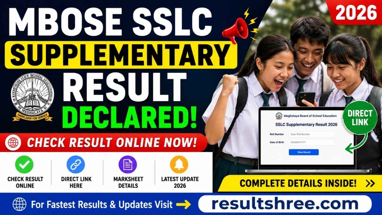 MBOSE SSLC Supplementary Result 2026 Declared Online Check Result, Direct Link, and Complete Details