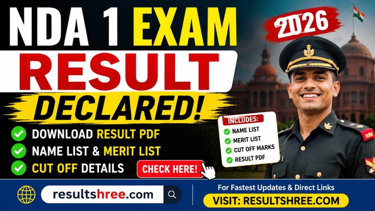 UPSC NDA 1 Exam Result 2026 Declared – Download Result PDF with Name List, Merit List and Cut Off Details (Check Here)
