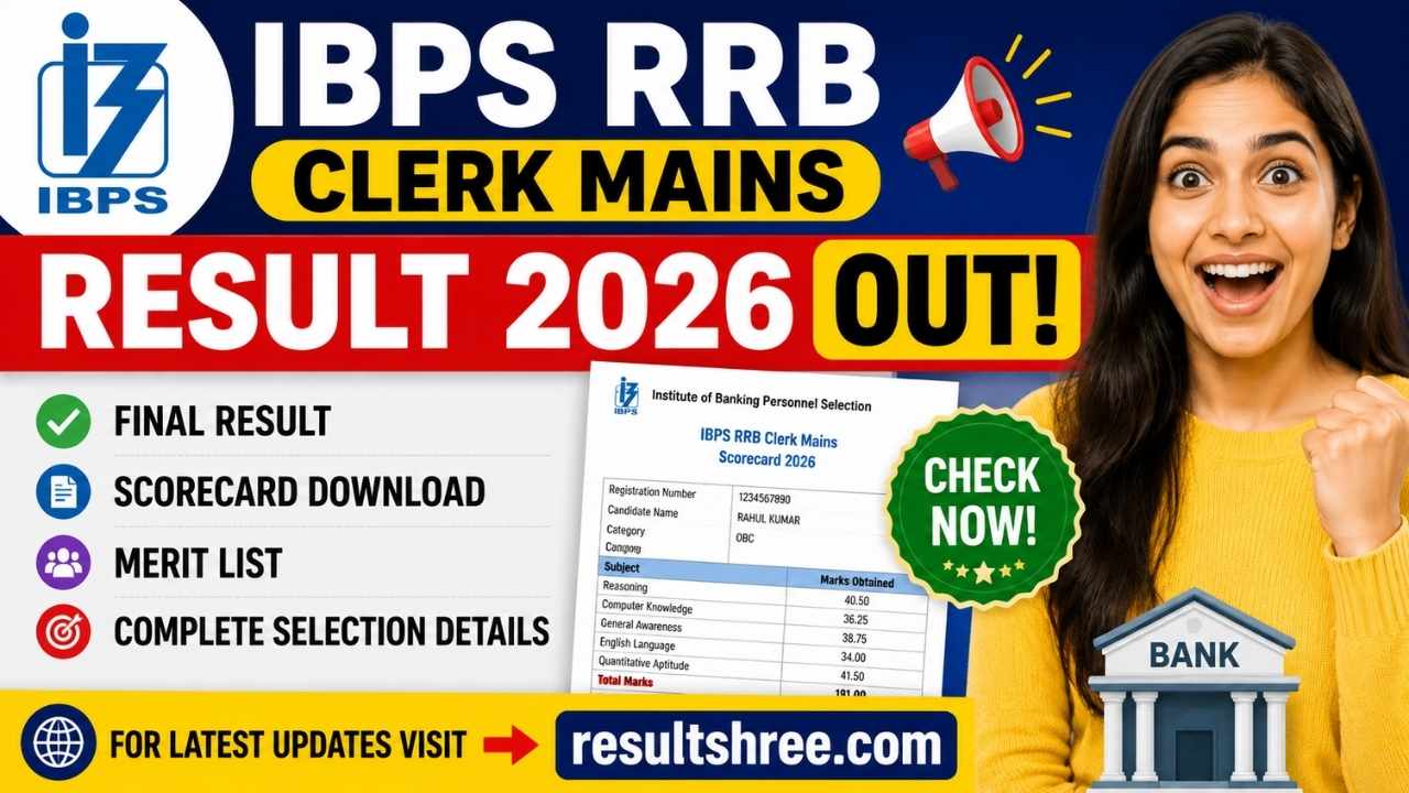 IBPS RRB Clerk Mains Result 2026 OUT – Final Result, Scorecard Download, Merit List, and Complete Selection Details Explained Simply