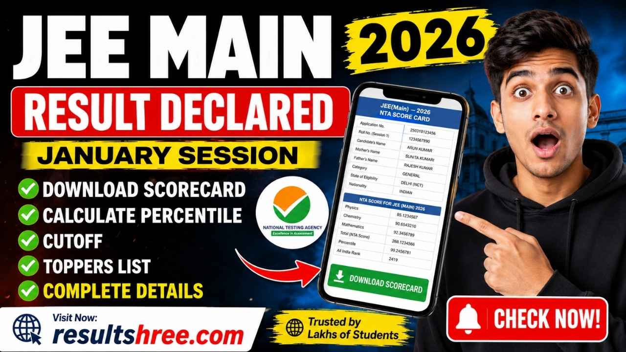 JEE Mains 2026 Result Declared – Check Scorecard, Calculate Percentile, Download Result PDF, Expected Cutoff and Complete Toppers List in Simple Easy Steps