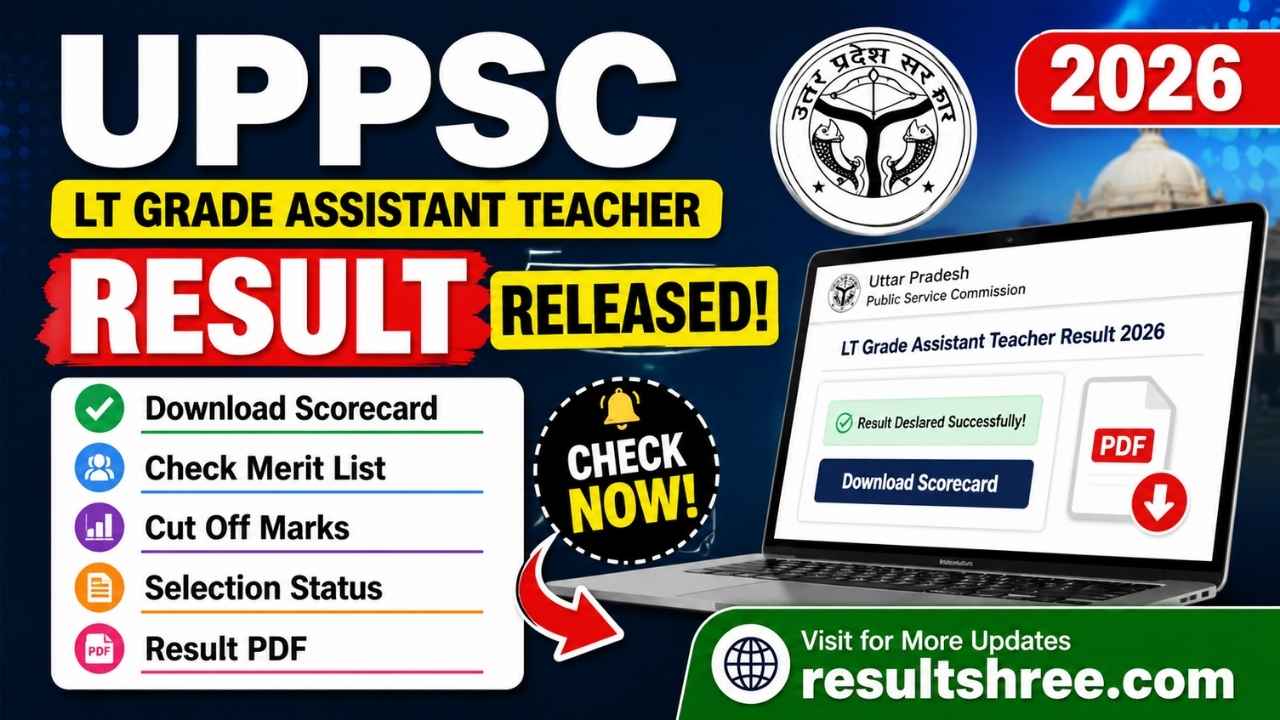 UPPSC LT Grade Assistant Teacher Result 2026 Released at uppsc.up.nic.in, Download Merit List PDF and Check Mains Qualification Status