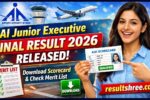 AAI Junior Executive Final Result 2026 Released at AAI.aero, Download Scorecard and Check Merit List