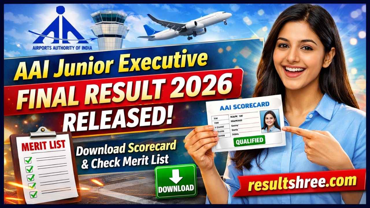AAI Junior Executive Final Result 2026 Released at AAI.aero, Download Scorecard and Check Merit List
