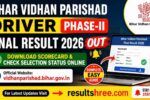 Bihar Vidhan Parishad Driver Phase-II Final Result 2026 OUT – Download Scorecard & Check Selection Status Online at vidhanparishad.bihar.gov.in (Complete Easy Guide)