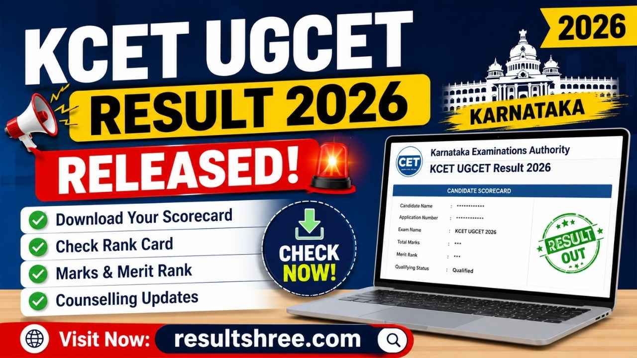 KCET UGCET Result 2026 Released: Download Your Scorecard, Check Rank Card, Marks, Merit Rank, and Counselling Updates at cetonline.karnataka.gov.in