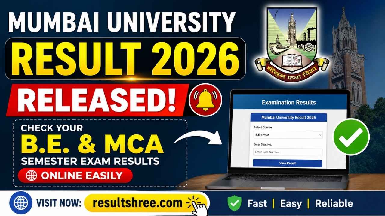 Mumbai University Result 2026 Released: BE and MCA Semester Results Announced, Direct PDF Download Link Available