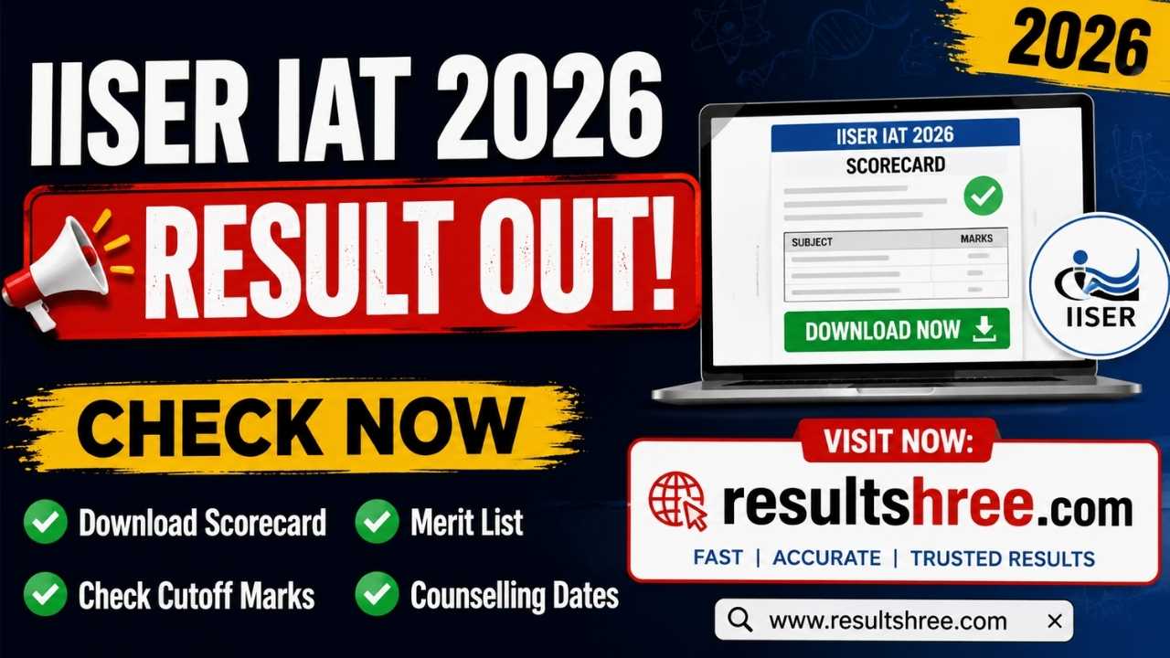 IISER IAT Result 2026 Released: Download Scorecard, Check Cutoff Marks, Merit List and Counselling Dates