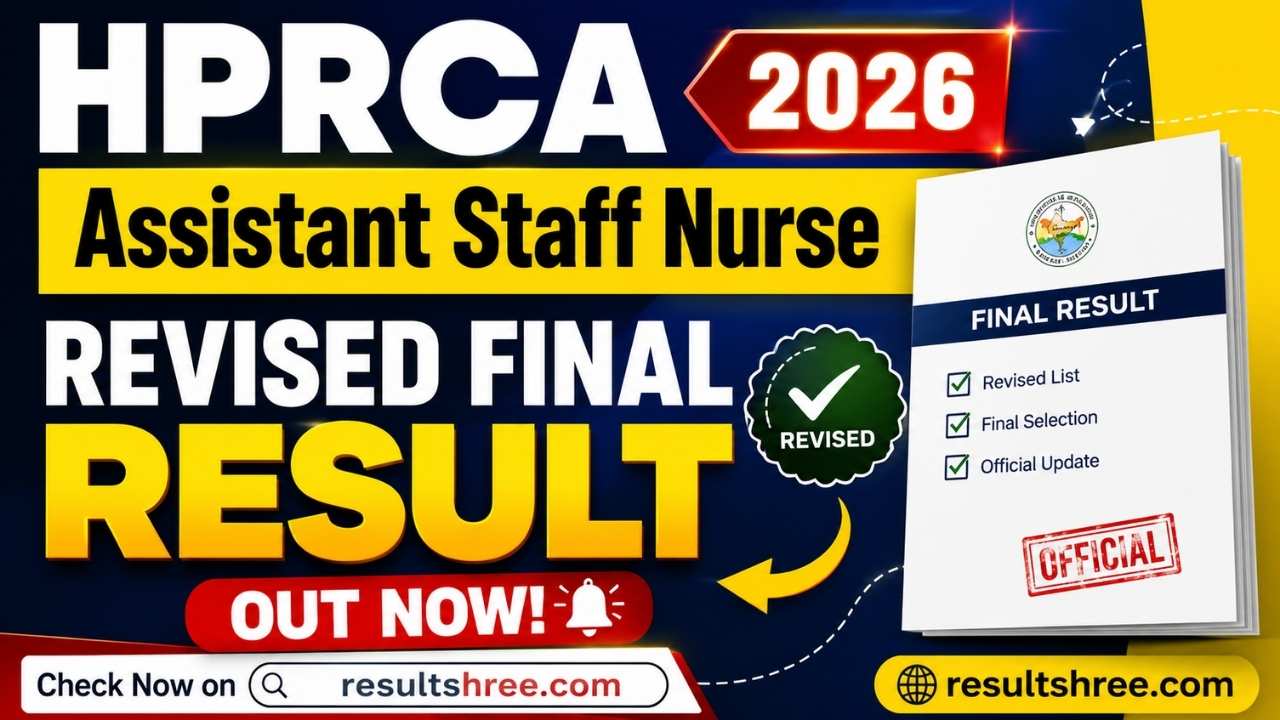 HPRCA Assistant Staff Nurse Revised Final Result 2026 Out for 312 Posts, Selection List Revised, Check Cut Off, Vacant Posts and Download PDF