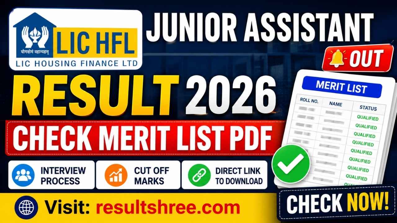 LIC HFL Junior Assistant Result 2026 Released: Check Merit List PDF, Interview Process, Cut Off & Official Download Link